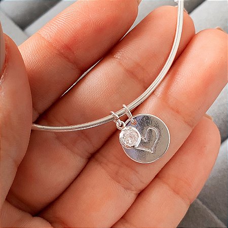 Bracelete my love banhado a prata