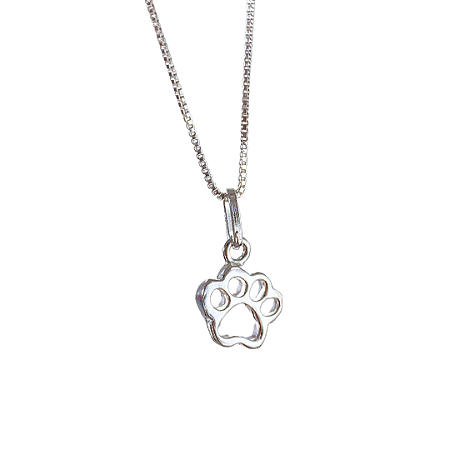 Pingente avulso mini patinha prata 925