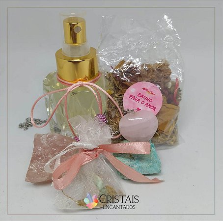 Kit com Perfume Encantado pelas Ciganas do Amor