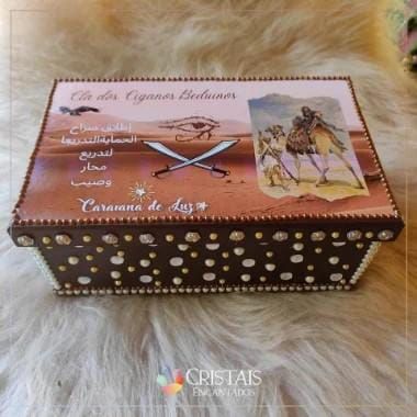 Caixa decorada clã dos ciganos beduínos PRÉ VENDA