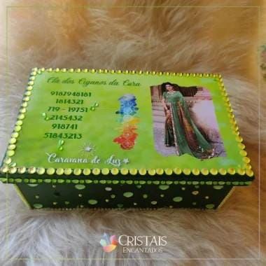Caixa decorada clã dos ciganos da cura PRÉ VENDA
