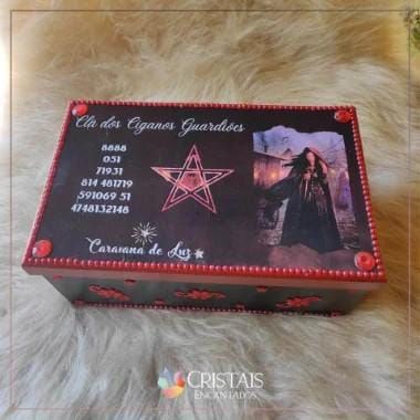 Caixa decorada clã dos ciganos guardiões PRÉ VENDA