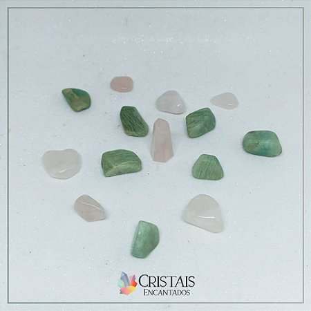 Kit de cristais para mandala do amor