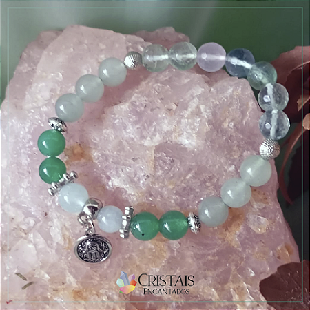 Pulseira com contas de 8mm