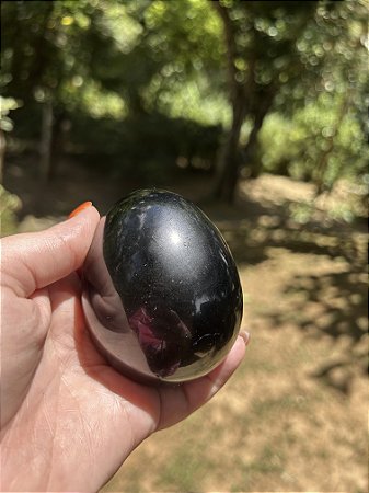 Ovo de Obsiana Negra  - Tamanho Grande