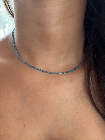 Chocker apatita azul
