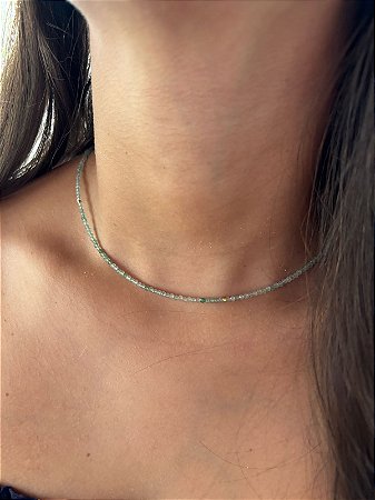 Chocker quartzo verde