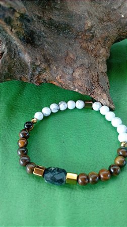 Pulseira Controle de Vícios com Pedras Naturais