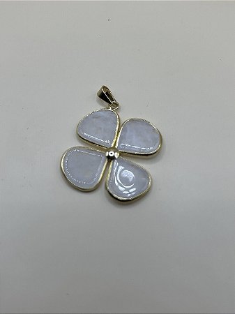 Pingente de Trevo em Cristal
