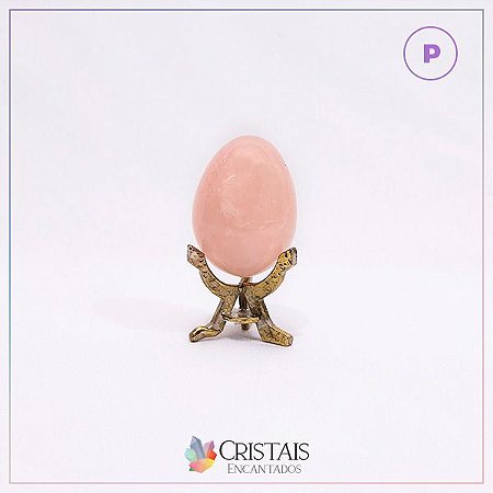 Ovo de Quartzo Rosa Pequeno