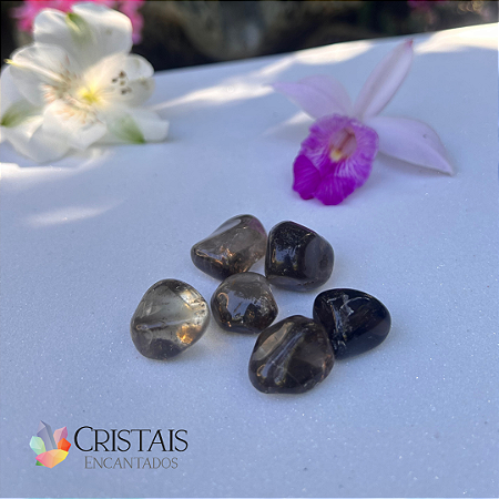 Quartzo fumê rolado.