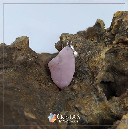 Pingente opala Rosa