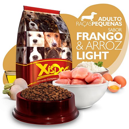 Ração High Premium  - Xisdog - Adulto Raças Pequenas - Frango Light