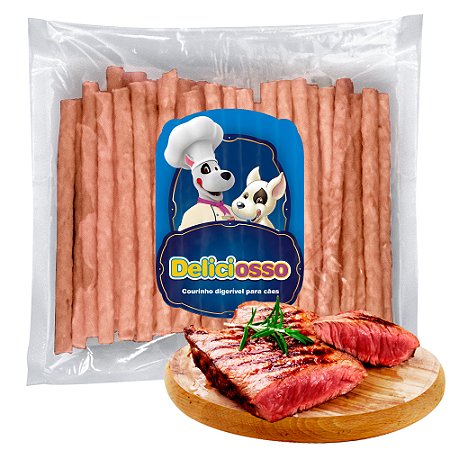 Osso Deliciosso sabor Carne - Palito Fino para Cães -  (Refil) 410g