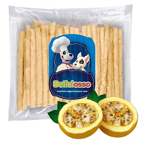 Osso Deliciosso sabor Maracujá  - Palito Fino para Cães -  (Refil) 410g