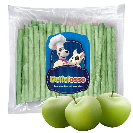 Osso Deliciosso sabor Maçã Verde - Palito Fino para Cães -  (Refil) 410g