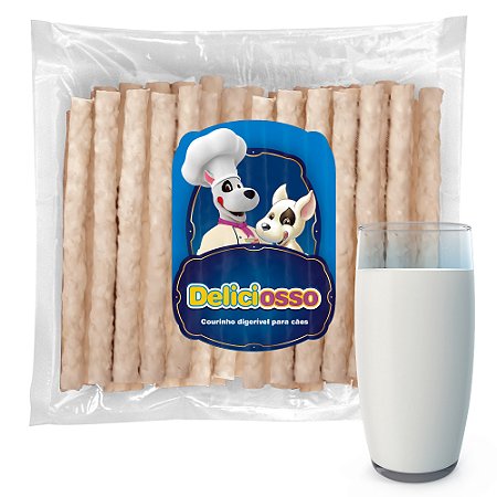 Osso Deliciosso sabor Leite (Baby) - Palito Médio para Cães -  (Refil) 410g