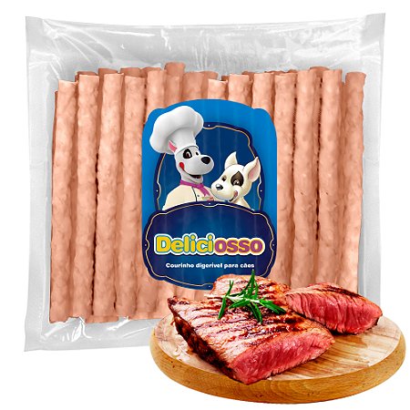 Osso Deliciosso sabor Carne - Palito Médio para Cães -  (Refil) 410g