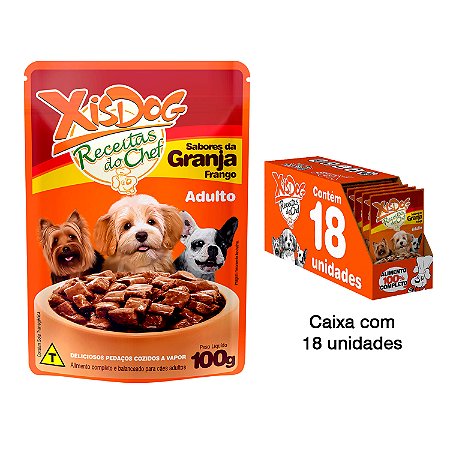 Caixa de Alimento úmido para Cães - Sabores da Granja