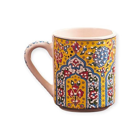 CANECA CERÂMICA GDE AMARELA MESQUITA