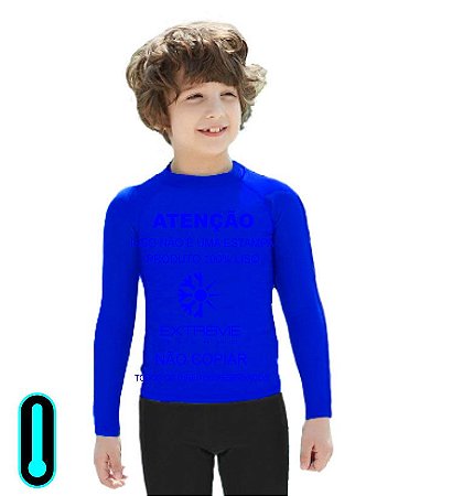 camiseta termica infantil manga longa