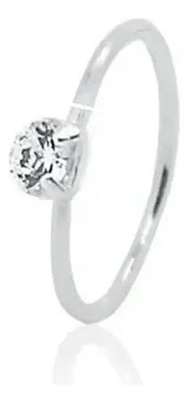 Piercing Argolinha Nariz Com Zircônia Prata 925