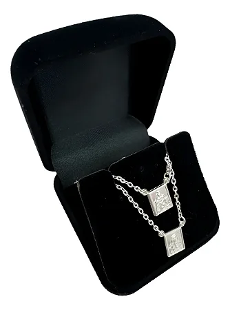 Corrente Escapulário Unissex 65cm Sagrado Coração de Jesus