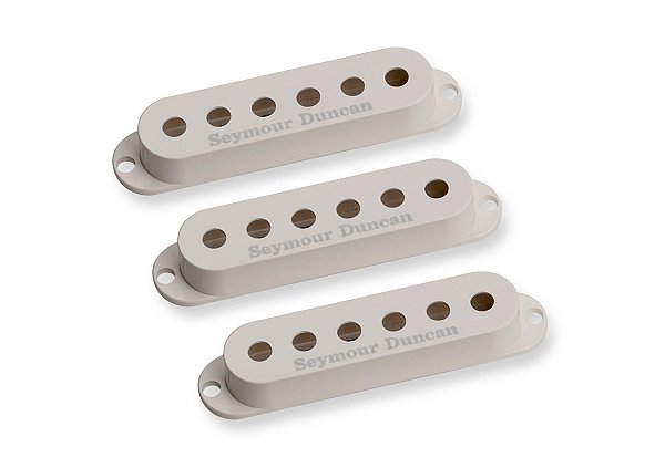 Jogo 3 Capas Seymour Duncan S-Cover Strato Com Logo, Parchment