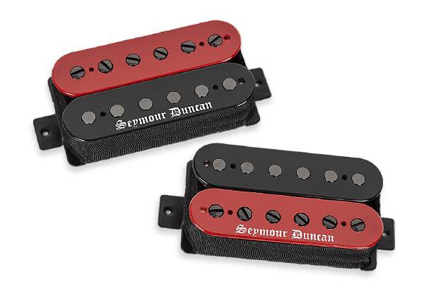 Captador Seymour Duncan (Par) Black Winter, HB Red/Blk Zebra
