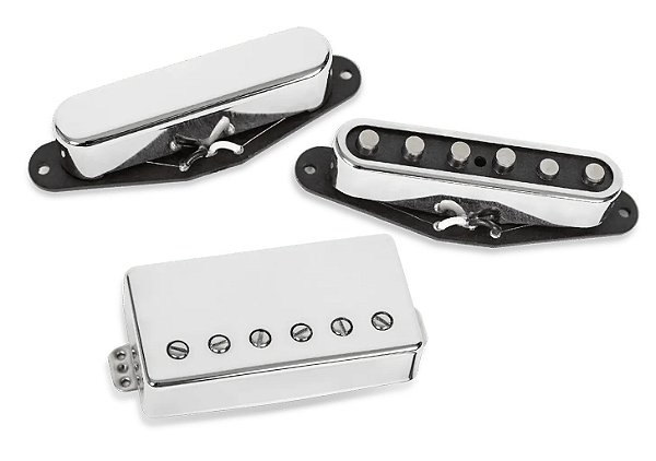 Captadores Seymour Duncan Lari Basilio Set (Trembucker Ponte), Cromado