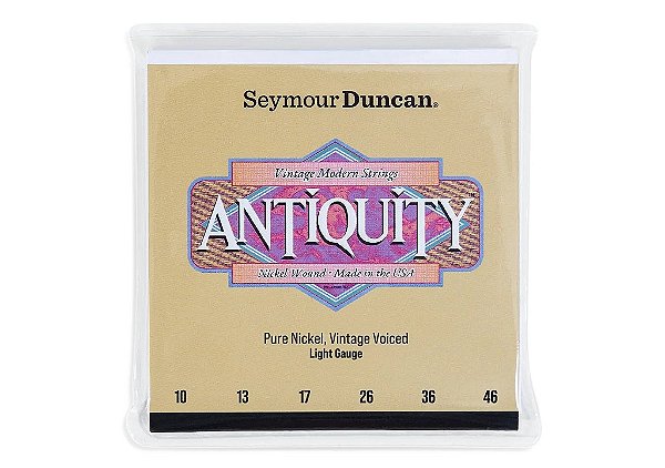 Encordoamento Seymour Duncan Strings Antiquity Vintage Modern Light 10s