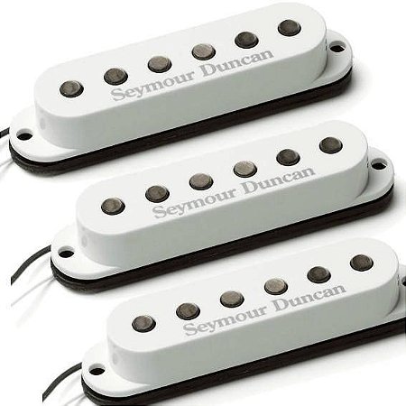 Captador Seymour Duncan (Trio) Guitarra SSL-3 Hot Strat Branco