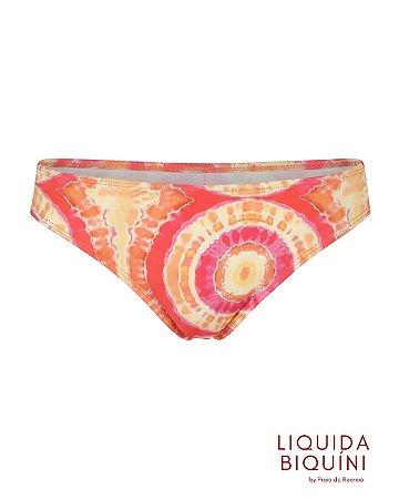 Calcinha Básica Larga Estampa Laranja