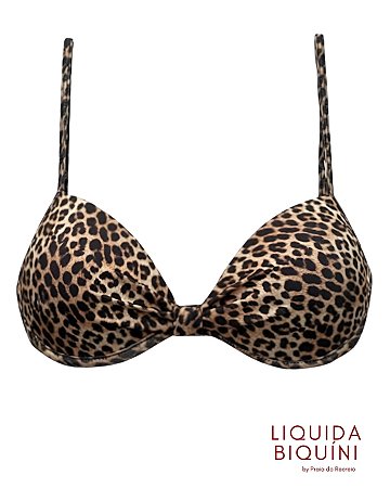 Meia Taça Fixo Vip Estampa Onça