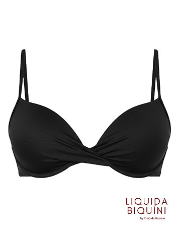 Biquíni Meia Taça Torcido Preto