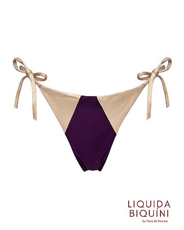 Calcinha lacinho recortes Roxo