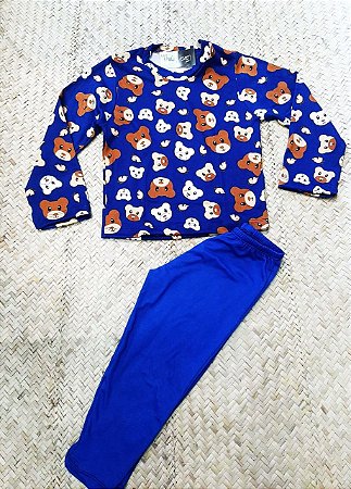 Pijama Infantil Urso azul