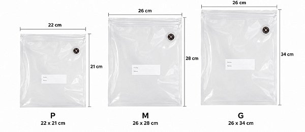 Sacos Plásticos reutilizáveis para Sous Vide com 30 unidades