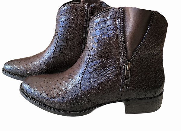 bota cano curto croco
