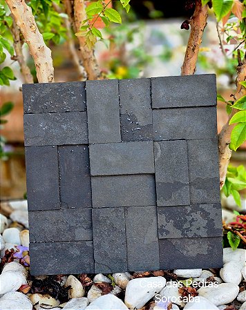 Ardósia Black Mosaico (Placas) 30 x 30 cm - R$ 180,00 m²