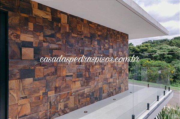 Muros de casas com pedras decorativas - Decorando Casas