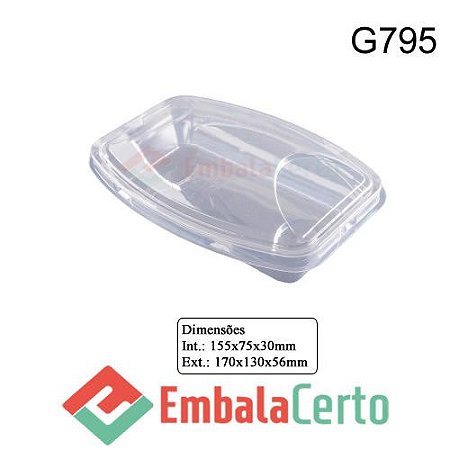 EMBALAGEM RETÂNGULAR P/ SOBREMESAS G795