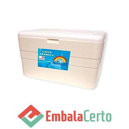 CAIXA TÉRMICA DE ISOPOR 50L