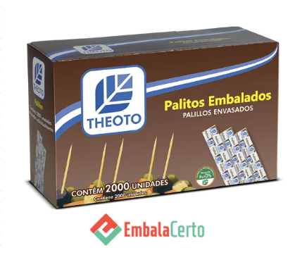 PALITOS DE DENTE EMBALADOS THEOTO (2.000)