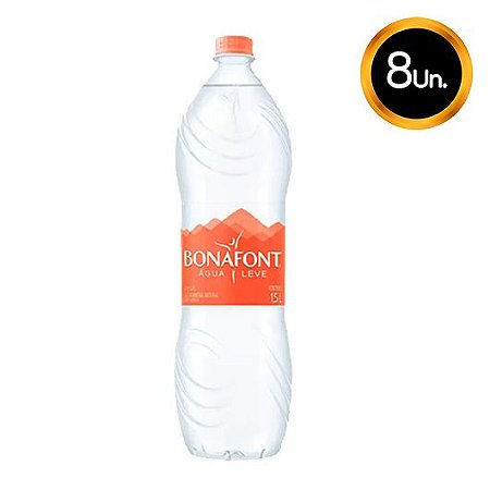 Água mineral Bonafont 1.5L sem gás (8 garrafas)