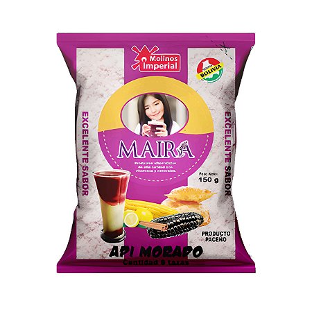 Api Roxo / Mingau de Milho Roxo bebida quente Produto Boliviano 150g