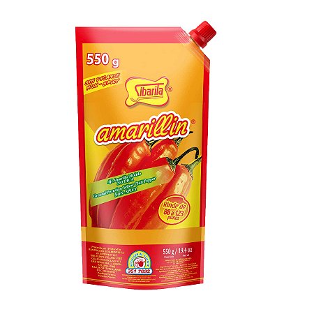 Aji Amarillo Amarillin Pimenta Amarela em Pasta 550g Sibarita
