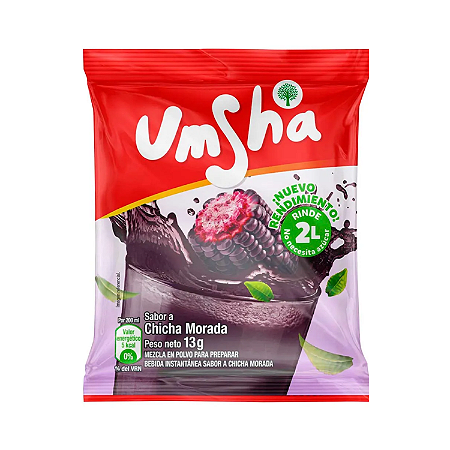 Chicha Morada Umsha 13g  - Suco de milho roxo Instantaneo
