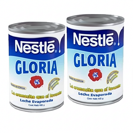 Leite evaporada Gloria Nestle Boliviana 390g kit 2 Leches