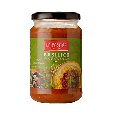 Molho de Tomate Basilico La Pastina 320g
